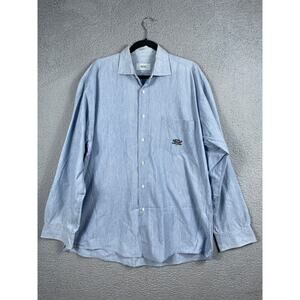 Boss By Hugo Boss Mens Size L Light Blue Long Sleeve Button Up Shirt
